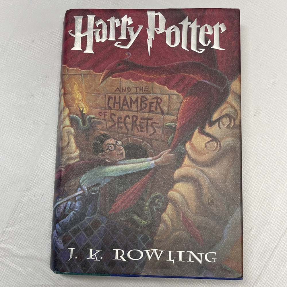 HP Chamber of Secrets TRUE 1st Print First American Ed‎ HC DJ 1999